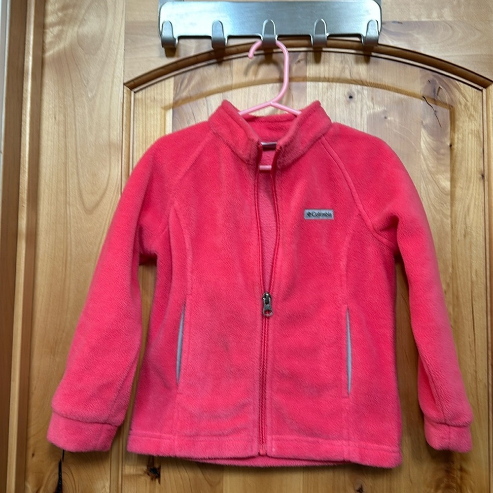 Pink fleece jacket